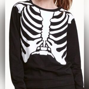 Divided Longsleeve Skeleton Ribcage Shirt